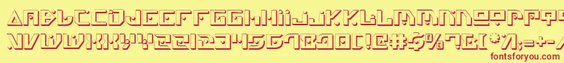 Genv2s Font – Red Fonts on Yellow Background