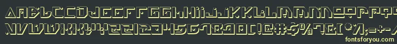 Genv2s Font – Yellow Fonts on Black Background