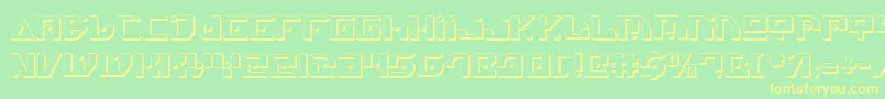 Genv2s Font – Yellow Fonts on Green Background