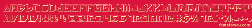 Genv2s Font – Yellow Fonts on Red Background