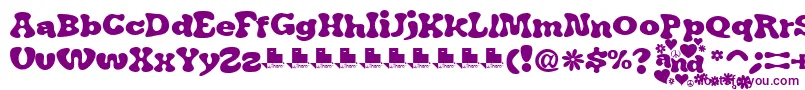 JAirplaneSwashFont-fontti – violetit fontit valkoisella taustalla