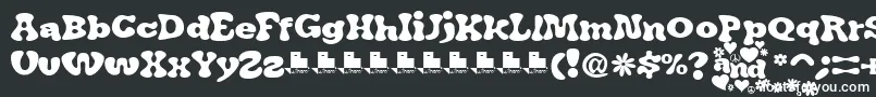 Шрифт JAirplaneSwashFont – белые шрифты