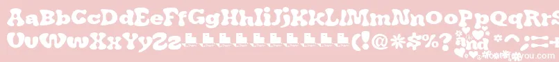 JAirplaneSwashFont Font – White Fonts on Pink Background