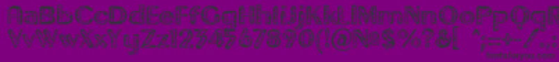 Gilgont-Schriftart – Schwarze Schriften auf violettem Hintergrund