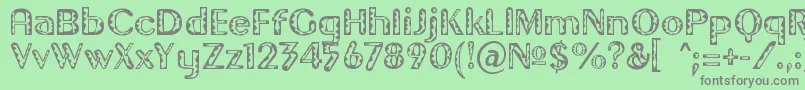 Gilgont Font – Gray Fonts on Green Background