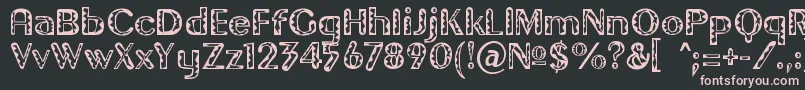 Gilgont Font – Pink Fonts on Black Background