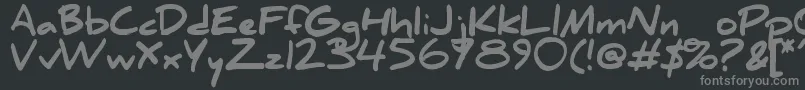 Шрифт DanielBlack – серые шрифты на чёрном фоне