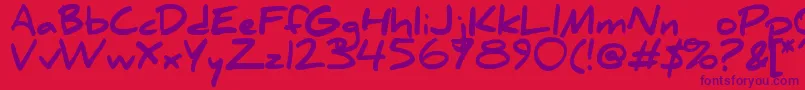 Шрифт DanielBlack – фиолетовые шрифты на красном фоне