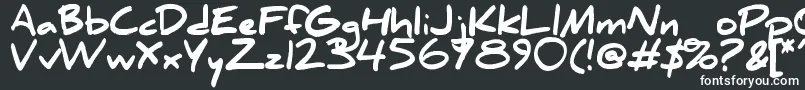 Шрифт DanielBlack – белые шрифты на чёрном фоне
