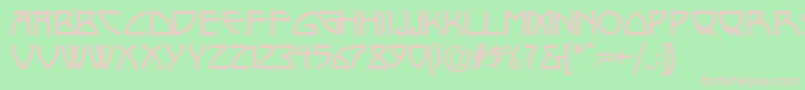 Nickley Font – Pink Fonts on Green Background