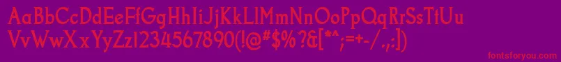 GoodfishBd Font – Red Fonts on Purple Background