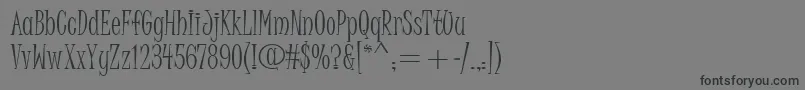 JuiceItc Font – Black Fonts on Gray Background