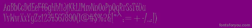 JuiceItc Font – Gray Fonts on Purple Background