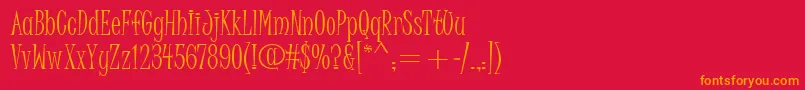 fuente JuiceItc – Fuentes Naranjas Sobre Fondo Rojo