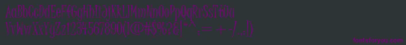 JuiceItc Font – Purple Fonts on Black Background