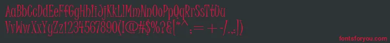JuiceItc Font – Red Fonts on Black Background