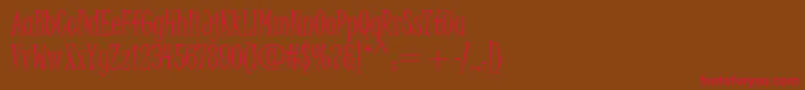 JuiceItc Font – Red Fonts on Brown Background