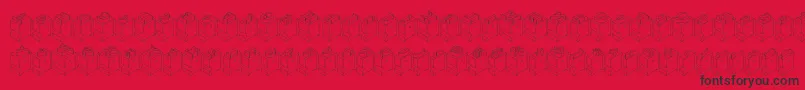 Leadtyperight Font – Black Fonts on Red Background
