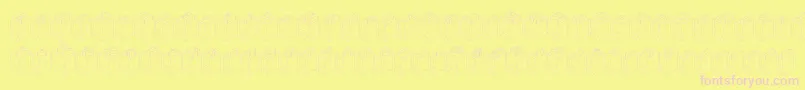 Шрифт Leadtyperight – розовые шрифты на жёлтом фоне