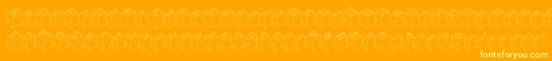 Leadtyperight-fontti – keltaiset fontit oranssilla taustalla