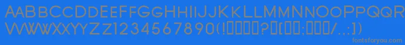 SfOldRepublicSc Font – Gray Fonts on Blue Background