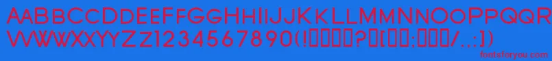 SfOldRepublicSc Font – Red Fonts on Blue Background