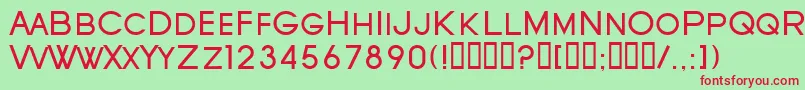 SfOldRepublicSc Font – Red Fonts on Green Background
