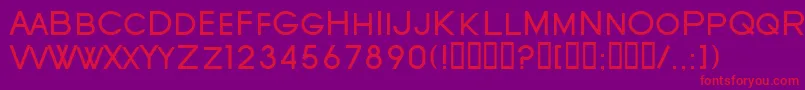 SfOldRepublicSc Font – Red Fonts on Purple Background