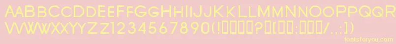 fuente SfOldRepublicSc – Fuentes Amarillas Sobre Fondo Rosa