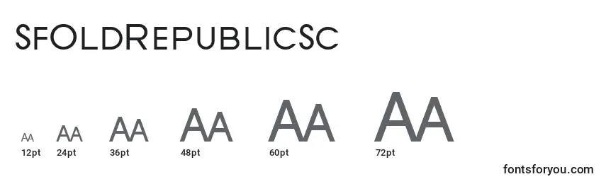 Размеры шрифта SfOldRepublicSc
