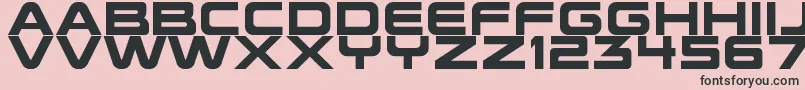 FutureEarth Font – Black Fonts on Pink Background