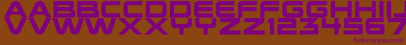 FutureEarth Font – Purple Fonts on Brown Background