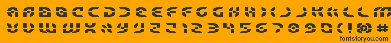 Starfighterboldtitle Font – Black Fonts on Orange Background