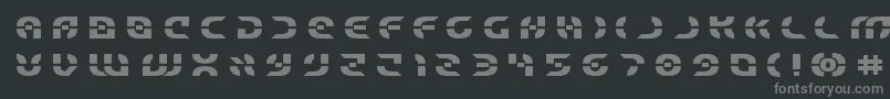 Starfighterboldtitle Font – Gray Fonts on Black Background
