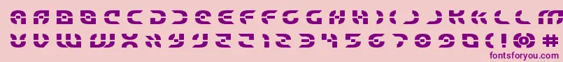 Starfighterboldtitle Font – Purple Fonts on Pink Background
