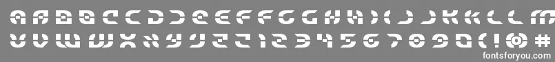 Starfighterboldtitle Font – White Fonts on Gray Background