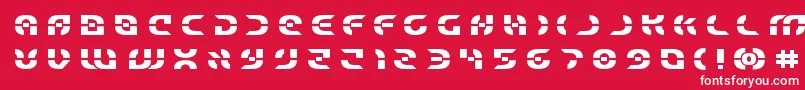 Starfighterboldtitle Font – White Fonts on Red Background