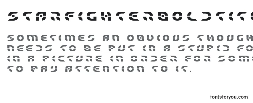 Обзор шрифта Starfighterboldtitle