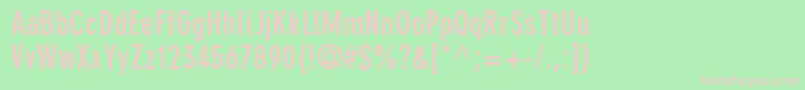 ParallaxGroteskSsiBoldCondensed Font – Pink Fonts on Green Background