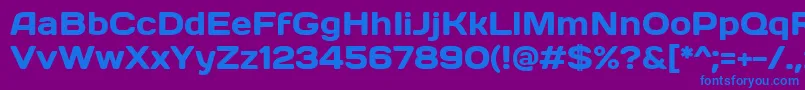 Шрифт Days – синие шрифты на фиолетовом фоне