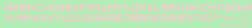 Days-fontti – vaaleanpunaiset fontit vihreällä taustalla