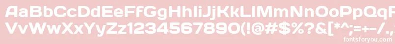 フォントDays – ピンクの背景に白い文字