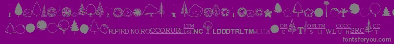 More about EsriUsForestry2 Font EsriUsForestry2 Font – Gray Fonts on Purple Background