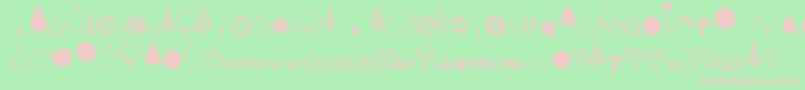 EsriUsForestry2 Font – Pink Fonts on Green Background