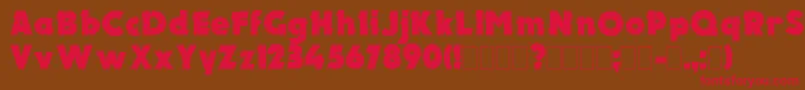ElectronPlain Font – Red Fonts on Brown Background