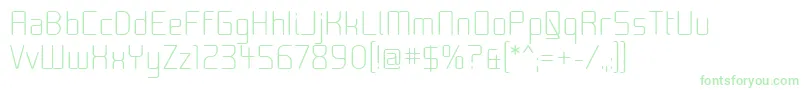 MoondogZero Font – Green Fonts on White Background