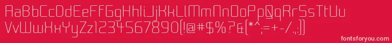 MoondogZero Font – Pink Fonts on Red Background