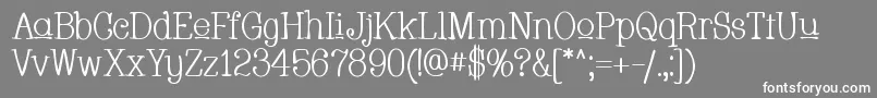 Whacu Font – White Fonts on Gray Background
