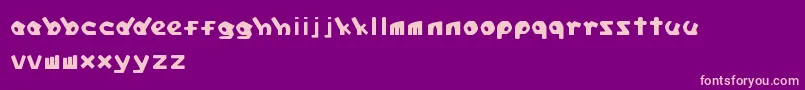 SanctuaryType Font – Pink Fonts on Purple Background