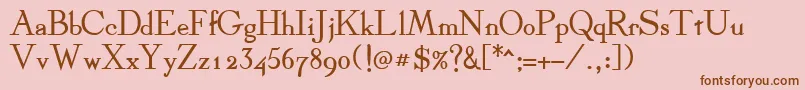 DickensBold Font – Brown Fonts on Pink Background